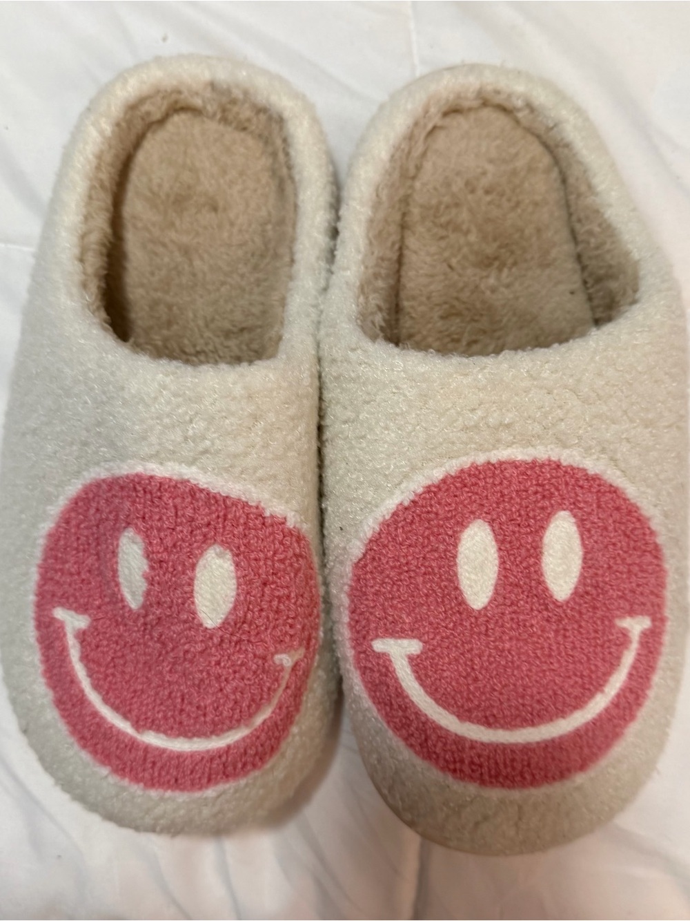 Smiley Face  Cozy Slip-On Slippes